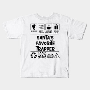 Santa's Favorite Trapper Santa Claus Kids T-Shirt